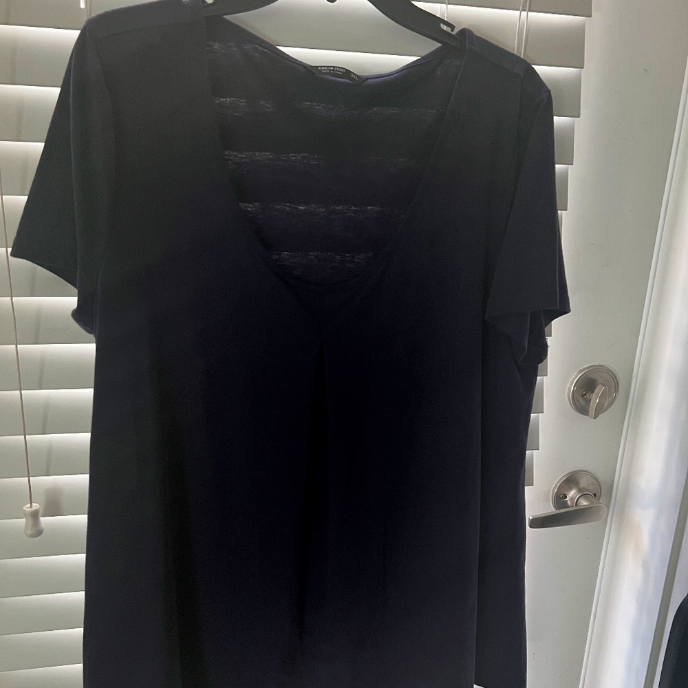 Shein Navy Blue Top